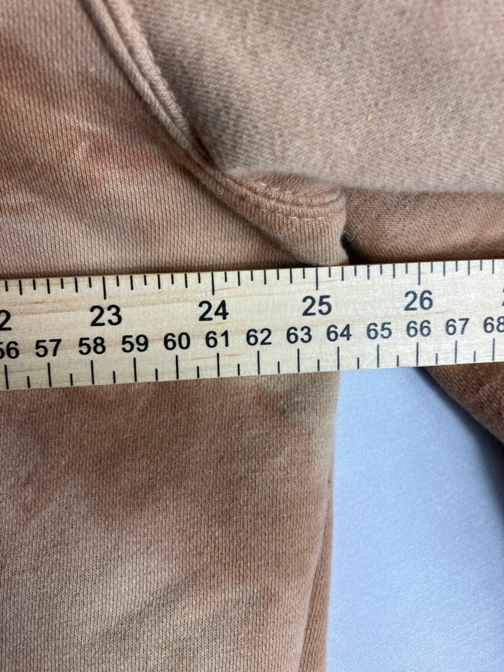 Men's Tie-Dye Pullover Hoodie in Tan - Picture 5 of 8